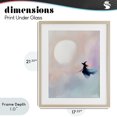 thumbnail image 4 of Stupell Industries Contemporary Witch Flying at Sunset Birch Framed Print Under Glass, 17 x 21, by The Prints Vibe, 4 of 8