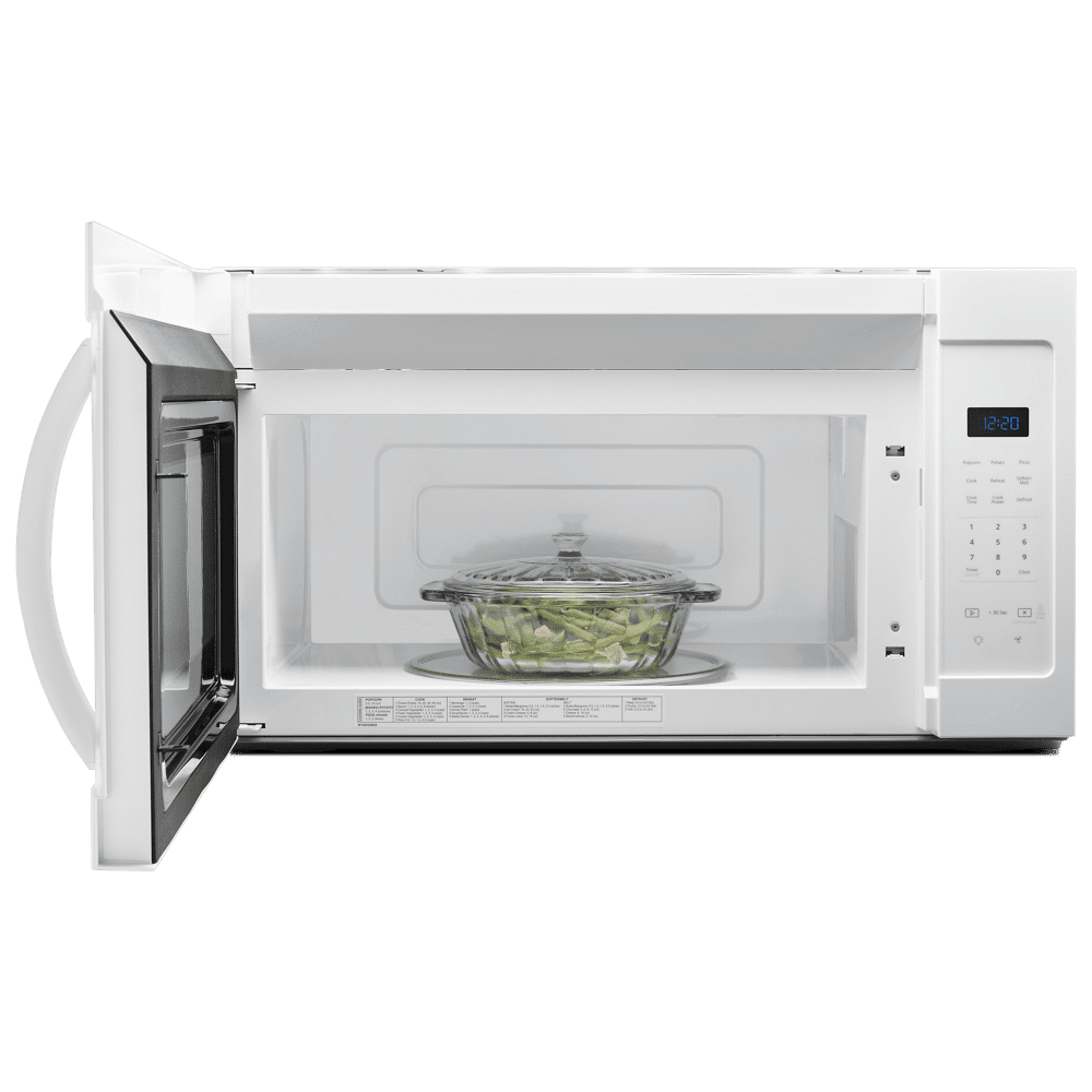 Whirlpool Microwave with Hood in White - Over-the-Range, 1.7 cu. ft., 1000 Watts