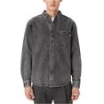 thumbnail image 1 of Frank & Oak Mens Denim Shirt Jacket, Grey, Medium, 1 of 1
