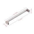 thumbnail image 6 of Utopia Alley Bern Pull Handle - Decorative Cabinet Drop Pull Handles- Vintage Cabinet Hardware with Hand Finished Brushed Nickel - Metal Drawer Pull Handle, 7.5" Center to Center, 6 of 9