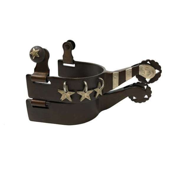AJ Tack Ladies Antique Brown Star Charm Spurs