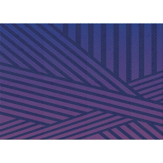 Ahgly Company Machine Washable Indoor Rectangle Transitional Royal Blue Area Rugs, 2' x 4'