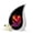 Phoenix-2, variant on VALERASH Small Phoenix Urn - Mini Black Teardrop Urns for Human Ashes Memorial Urn for Ashes for Women & Man- 3 Inch
