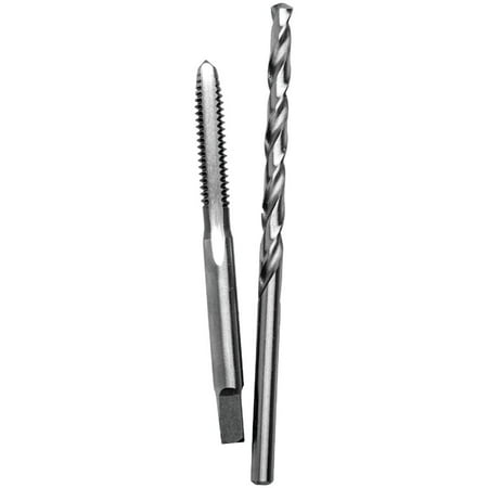 

Century Drill & Tool 6-32 National Coarse Carbon Steel Tap-Plug and #36 Wire Gauge Drill Bit