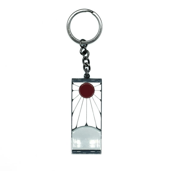 Demon Slayer Tanjiro Kamado Hanafuda Metal Pendant Keychain