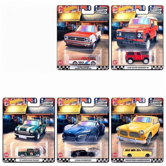 HW Premium Boulevard #46-50 Set of 5 Cars