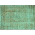 thumbnail image 1 of Ahgly Company Machine Washable Indoor Rectangle Abstract Turquoise Blue Contemporary Area Rugs, 5' x 8', 1 of 4