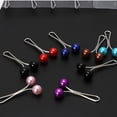 thumbnail image 3 of 12 Pieces Multicolor Headscarf Pearl Pins Clips Up Muslim Jewelry Scarf Shawl Hijab Scarf Clips M0A4, 3 of 6