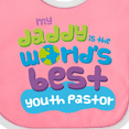 thumbnail image 4 of Inktastic Youth Pastor Daddy Quote Boys or Girls Baby Bib, 4 of 4