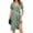 Ice Green, variant on Ekouaer Women Short Sleeve Maternity Nursing Dress Casual V Neck Breastfeeding Loungewear Ribbed Knit Pregnancy Dresses