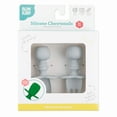 thumbnail image 6 of Bumkins Baby Feeding Chewtensils, Training Fork and Spoon Set, Utensils Ages 6 Mos+ (Gray), 6 of 6
