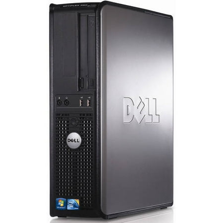 Refurbished Dell 380 SFF/DT Desktop PC with Intel Core 2 Duo E7400 Processor, 4GB Memory, 250GB Hard Drive and Windows 10 Home (Monitor Not Included)