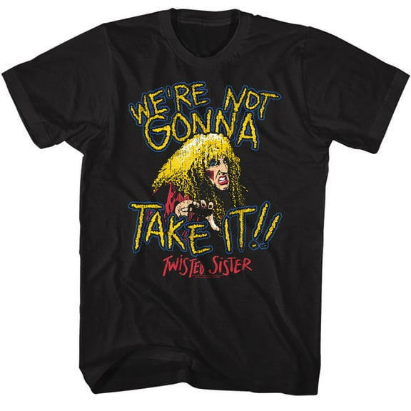 Twisted Sister Not Gonna Take It Black T-Shirt