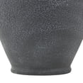 thumbnail image 6 of DecMode 16" Whitewashed Textured Amphora Black Ceramic Vase with 2 Handles, 6 of 10