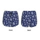 thumbnail image 3 of Balery Snowflakes On Dark Blue Pantalones cortos deportivos para mujer con forro y dos bolsillos, elásticos, para entrenamiento, gimnasio, yoga-Medium, 3 of 7