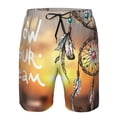 thumbnail image 3 of Pofeuu Follow Your Dream Dreamcatcher Prin Men's Swim Trunks Quick Dry Bathing Suit Swimming Board Shorts Mesh Lining Beach Swimwear-Small, 3 of 6