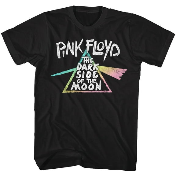 Pink Floyd Dark Side Gradient Black Adult T-Shirt