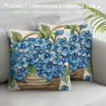 thumbnail image 3 of Shangniulu Flower Decorative Throw Pillow Covers , Spring Summer Floral Our Life Porch Home Decor, Enjoy The Little Things Farmhouse Outdoor Sofa Couch Cushion Case White, 3 of 5