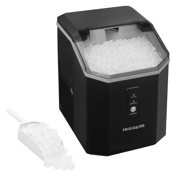 Frigidaire 33 lbs. Nugget Ice Maker, Self-Cleaning Countertop Ice Machine with Digital Controls, Black