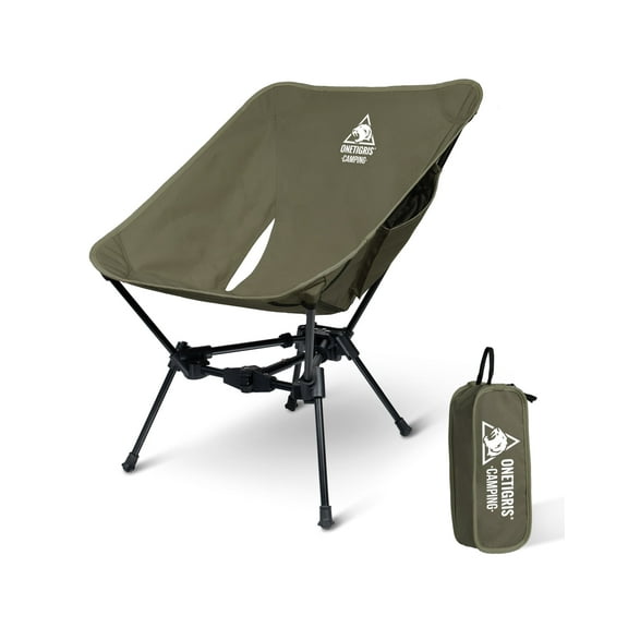 OneTigris Tigerblade Camping Chair, Lightweight Folding Backpacking Hiking Chair, Compact Portable 330 lbs Capacity