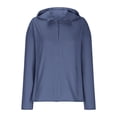 thumbnail image 3 of SHTXOZHI Veste Athlétique Légère pour Femmes Protection Solaire Fermeture Éclair Complète Manches Longues Chandails à Capuchon Randonnée Extérieur, 3 of 7