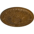 thumbnail image 3 of 32 3/8"OD x 3 1/2"P Tristan Ceiling Medallion (Fits Canopies up to 6 1/4"), Hand-Painted Smokey Topaz, 3 of 6