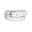 White, variant on CTM® Leather 1 1/8 Inch Dress Belt (Women's)