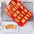 thumbnail image 2 of DIY Baking 26 Cavities Alphabet Silicone Mold Funny Letter Gel Silicone Baking Trays Cake Mold Pan Chocolate Crayons Resin Cookie Soap Molds for DIY Ice Tray Kitchen-Red, 2 of 6