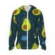 thumbnail image 1 of Balery Avocado in Space Sudadera ligera de manga larga con capucha y protección solar UPF 50+ para hombre y mujer, ideal para pesca y running-3X-Large, 1 of 7