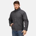 thumbnail image 2 of Regatta - Chaqueta impermeable y cortavientos (aislamiento Thermoguard) modelo Dover (Gris/Negro), 2 of 3