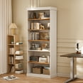 thumbnail image 6 of ivaniti Kitchen Pantry 6-Layer Storage Cupboard with Adjustable Shelves,71”Wooden Cabinet for Dining Room,White, 6 of 6