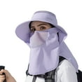 thumbnail image 2 of Sun Hats for Women, UPF50+ Sun Protection Cap Fishing Hat Outdoor Waterproof Wide Brim UV with Removable Face Shield and Neck Flap, 2 of 8