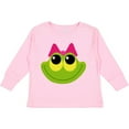 thumbnail image 3 of Inktastic Frog Face Girl Girls Long Sleeve Toddler T-Shirt, 3 of 5