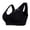 Black, variant on Womens Bras Front Clasp Breathable Minimize Bust Wireless Bra Womens Seamless Jelly Bras 1 PC