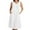 White, variant on Summer Dresses for Women Plus Size, Women's Fashion Holiday Summer Solid Color Sleeveless Hollowed Out Party Midi Beach Dress(White,S)