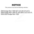 thumbnail image 2 of Transit Auto Rear Disc Brake Caliper Rotors and Ceramic Pads Kit for Car Dodge Ram 1500 KC8-100039T, 2 of 11