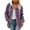 Purple, variant on Women's Jacket Winter Warm Soft Zip Up Coat Outdoor Casual Loose Fit Lightweight Thermal Insulated Full Length Hooded Outerwear