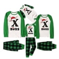 thumbnail image 2 of Pijamas familiares con estampado de cuadros navideños de moda, mono de bebé, monos de poliéster para bebé, 2 of 4