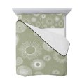 thumbnail image 7 of Geometric Queen Size Down Alternative Comforter, Lightweight Comforter Quilt Bedding Set with Pillow Shams Abstract Sage Green White Boho Circle Dot All Seasons Bed Comforter Duvet Insert 90"x96", 7 of 7