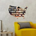 thumbnail image 4 of Handcrafted Wooden USA Map Wall Art with American Flag Design Rustic Patriotic Decor for Home or Office, 24x16 Inches, 4 of 5