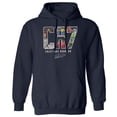 thumbnail image 1 of Sudadera con capucha Cup & Branch Homenaje a Ronaldo Azul Marino Talla S, 1 of 1