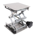thumbnail image 2 of Stainless Steel Lab Jack Scissor Stand Platform, 22 Pounds Maximum Support Weight Stable 4x4in Corrosion Resistant Lab Lift Stand Table  for Experiments, 2 of 7