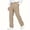 Khaki, variant on Jalioing Kids School Uniform Pants Dressy Casual Straight Leg Elastic Waist Trousers Big Boys Girls Plain Formal Pants