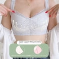 thumbnail image 3 of Sujetador push-up sin aros para mujer, ajustable, transpirable, fino, con copa de cristal, talla grande, pecho grande, sujetador pequeño, 3 of 6