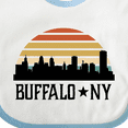 thumbnail image 4 of Inktastic Buffalo New York Skyline Retro Boys or Girls Baby Bib, 4 of 4