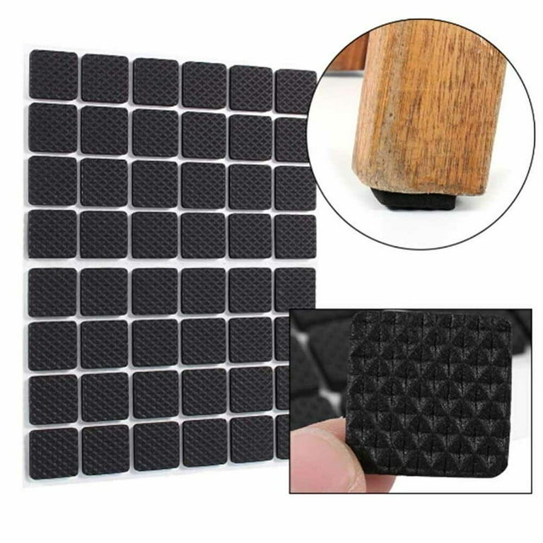 Jinei 2 Rolls Non Slip Furniture Pads Cuttable Self Adhesive Silicone Anti  Skid Pads Grippers for Furniture Electronics Home Appliances 4 x 40 Inch,  Black 