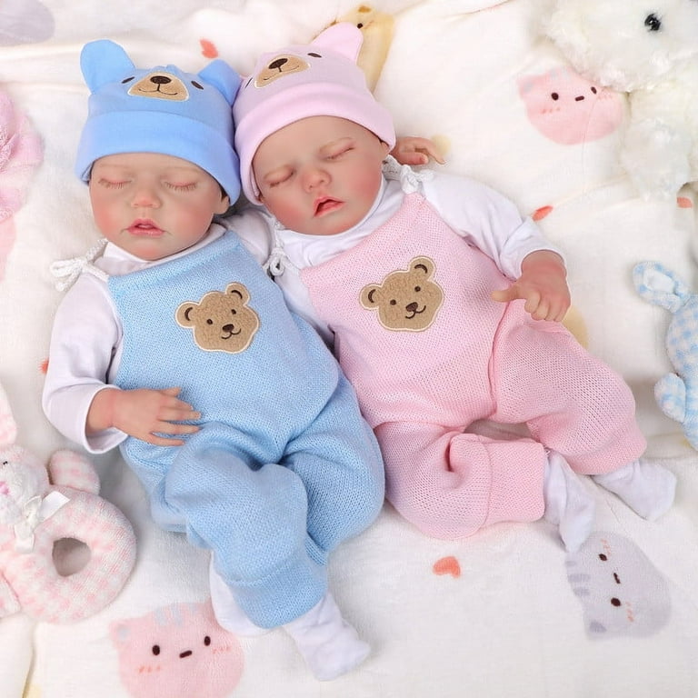 Baby Twins Solid Silicone Baby Dolls For Sale Cheap RSG 17 Inch - Main Image