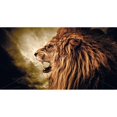thumbnail image 2 of Lion Féroce - Édition Limitée - Impression Encadrée sur Toile par Édition Begin, 2 of 2