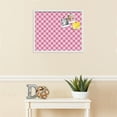 thumbnail image 3 of PinPix 24x20 Custom Cork Bulletin Board Argyle Pink Poster Board Has a Fabric Style Canvas Finish, Framed in Argyle Pink, by ArtToFrames (PinPix-635), 3 of 6