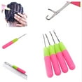 thumbnail image 2 of 1/5/10 Pcs Latches Hook Crochet Needle Small Crochet Hooks Needle for Braiding Hair Scarf Carpet Making and Other Craft, 2 of 10